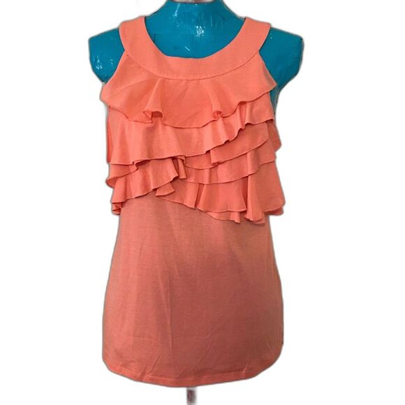 Maurices Sleeveless Ruffled Top Women Size M - Picture 1 of 7
